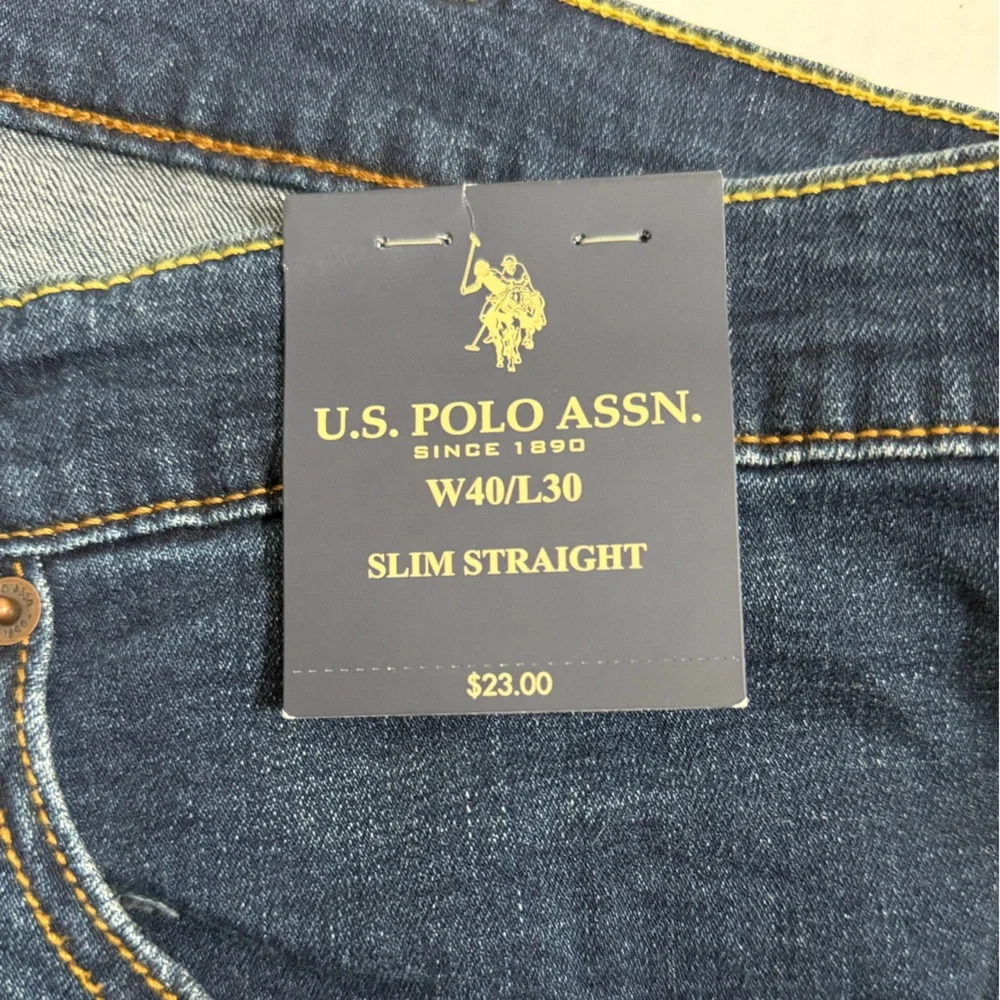 U.S. Polo Assn. Men's Deep Indigo Straight Jeans - Picture 3 of 7